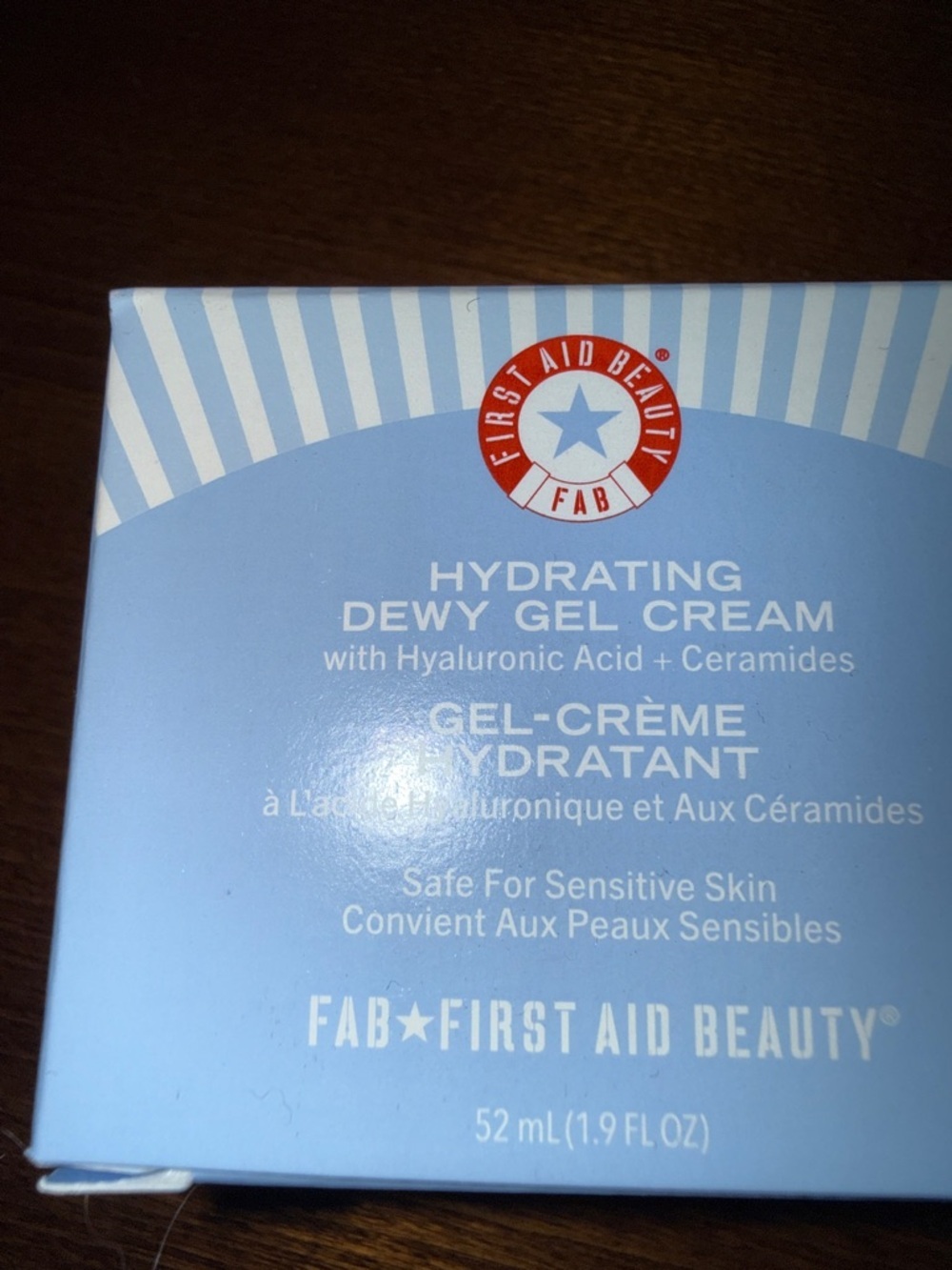 First Aid Beauty Hydrating Dewy Gel Cream - Light Blue and White Packaging